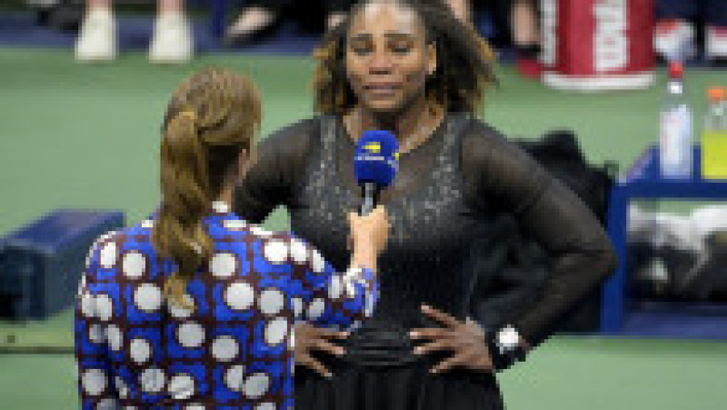 Serena Williams, ultimul interviu pe teren, după ce a fost eliminată în turul al treilea al US Open 2022 Foto: Profimedia Images | Poza 2 din 25