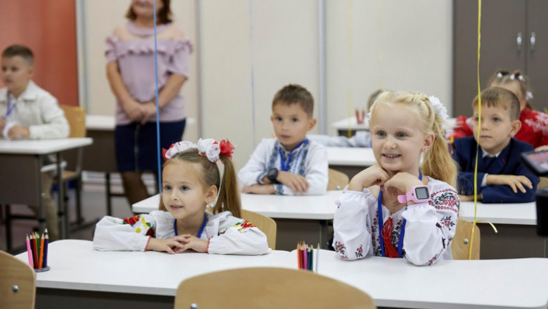 Școlile din Ucraina s-au deschis în format fizic, acolo unde s-a putut Foto: Profimedia Images