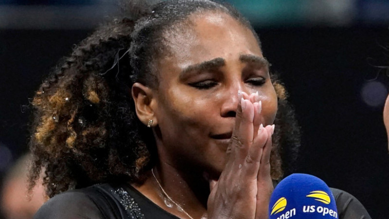 Serena Williams, la final de carieră, după ce a fost eliminată în turul al treilea al US Open 2022 Foto: Profimedia Images 