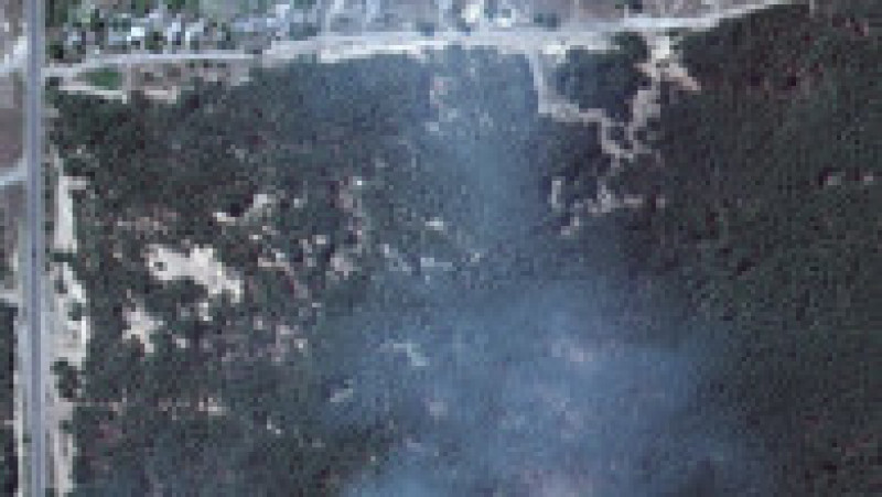 Imaginile din satelit arată cum s-a extins cimitirul din Izium, ascuns de ruși în pădure. FOTO: Profimedia Images | Poza 4 din 5