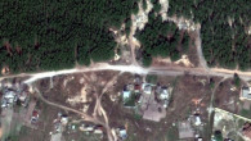 Imaginile din satelit arată cum s-a extins cimitirul din Izium, ascuns de ruși în pădure. FOTO: Profimedia Images | Poza 5 din 5
