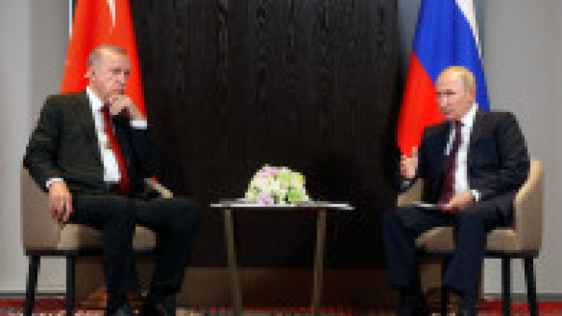 Vladimir Putin are o întâlnire bilaterală cu Recep Erdogan Foto: Profimedia Images | Poza 5 din 18