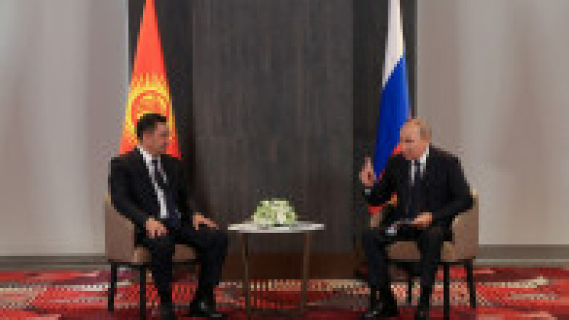 Vladimir Putin și președintele Kîrgîzstanului, Sadîr Japarov Foto: Profimedia Images | Poza 3 din 18