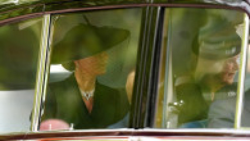 Prinţul George şi prinţesa Charlotte au fost prezenţi luni în cortegiul funerar al Reginei Elisabeta a II-a FOTO: Profimedia Images | Poza 26 din 28