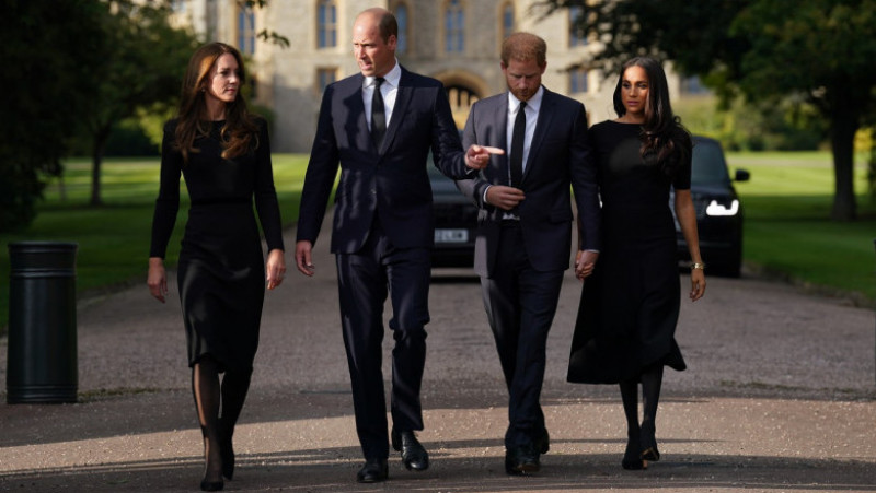 Apariție surpriză la Windsor: Kate, William, Harry și Meghan împreună în public după foarte mult timp Foto: Profimedia Images