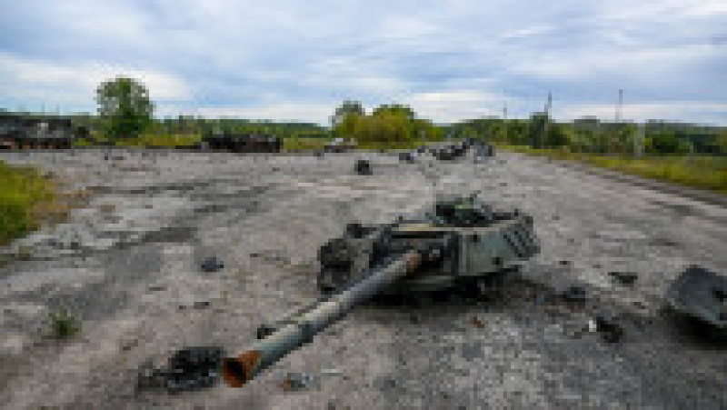 Fotografie făcută la Balaklia, în regiunea Harkov, la 10 septembrie 2022. Contraofensiva ucraineană în nord-estul țării dă rezultate peste așteptări Foto: Profimedia Images | Poza 6 din 10