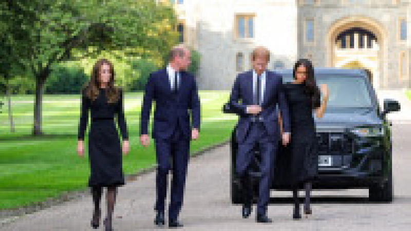 Kate, William, Harry și Meghan ies împreună pe porțile castelului Windsor Foto: Profimedia Images | Poza 3 din 44