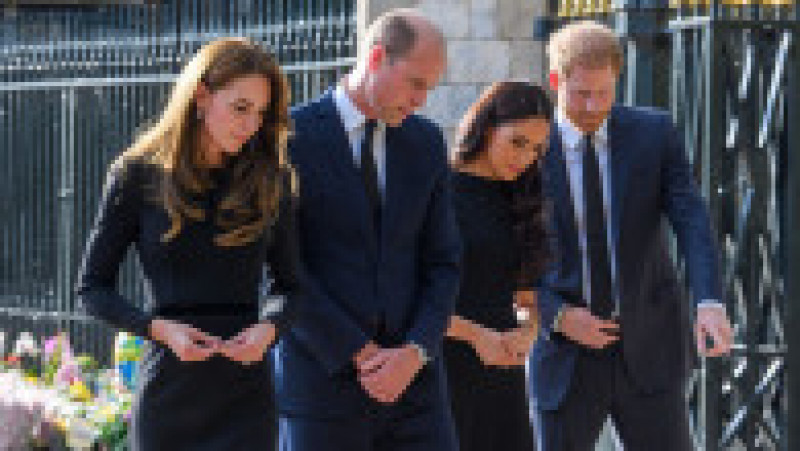 Kate, William, Meghan și Harry au vrut să arate publicului că durerea și respectul îi unesc Foto: Profimedia Images | Poza 14 din 44