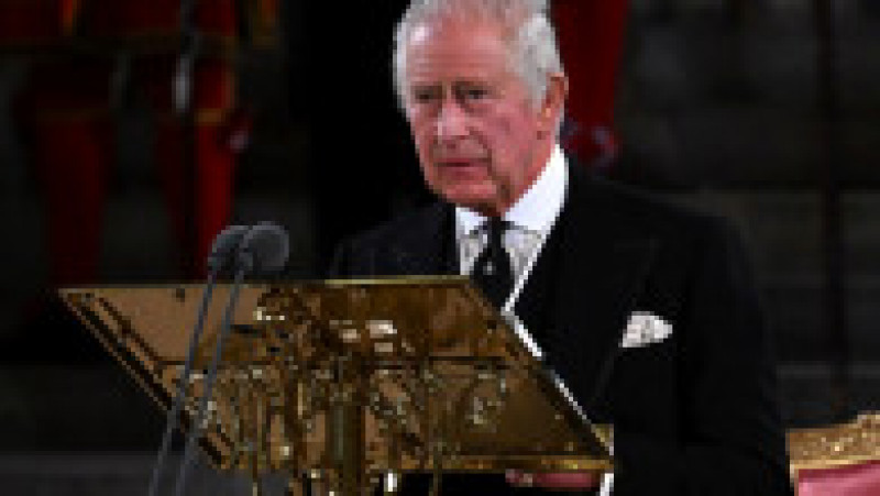 Regele Charles al III-lea susține în Parlament primul discurs ca monarh. FOTO: Profimedia Images | Poza 68 din 81
