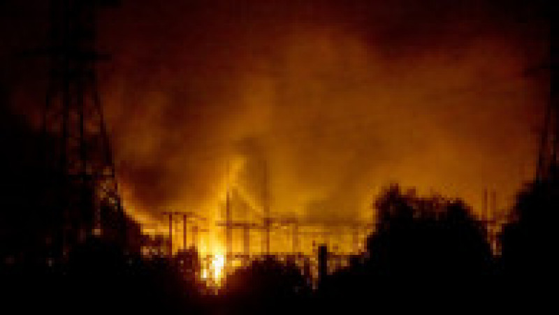 Incendiu la o centrală electrică din Harkov. Foto: Profimedia Images | Poza 1 din 4