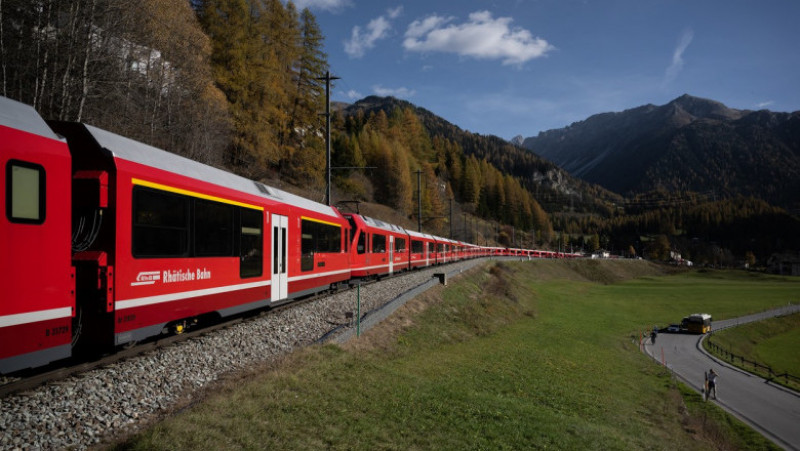 Elveția a construit un tren lung de 2 kilometri. Foto: Profimedia