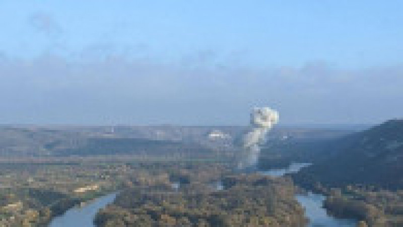O rachetă rusească a căzut pe teritoriul Republicii Moldova. FOTO: Facebook Ministerul de Interne al Republicii Moldova | Poza 4 din 5