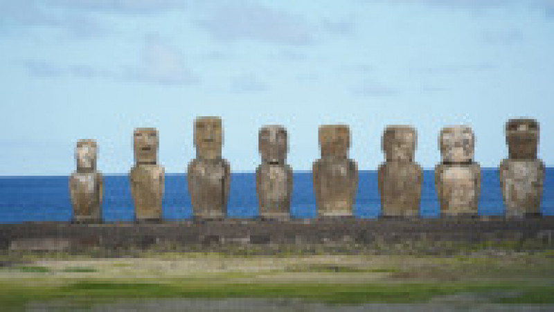 Incendiile din Insula Paștelui au produs "daune ireparabile" faimoaselor statui uriașe moai. Sursa foto: Profimedia Images | Poza 14 din 14