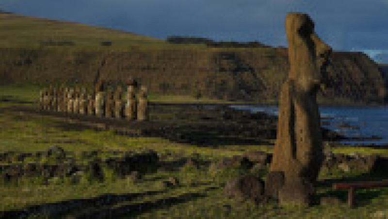 Incendiile din Insula Paștelui au produs "daune ireparabile" faimoaselor statui uriașe moai. Sursa foto: Profimedia Images | Poza 10 din 14