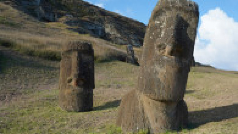 Incendiile din Insula Paștelui au produs "daune ireparabile" faimoaselor statui uriașe moai. Sursa foto: Profimedia Images | Poza 11 din 14