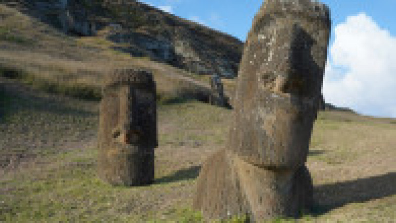 Incendiile din Insula Paștelui au produs "daune ireparabile" faimoaselor statui uriașe moai. Sursa foto: Profimedia Images | Poza 11 din 14