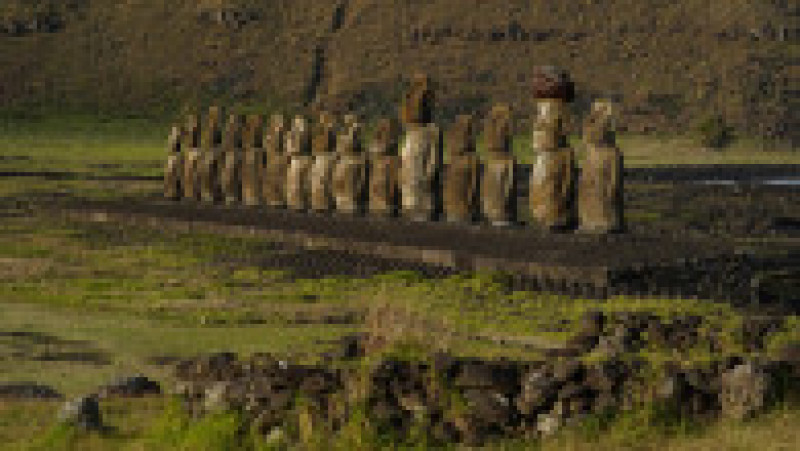 Incendiile din Insula Paștelui au produs "daune ireparabile" faimoaselor statui uriașe moai. Sursa foto: Profimedia Images | Poza 12 din 14