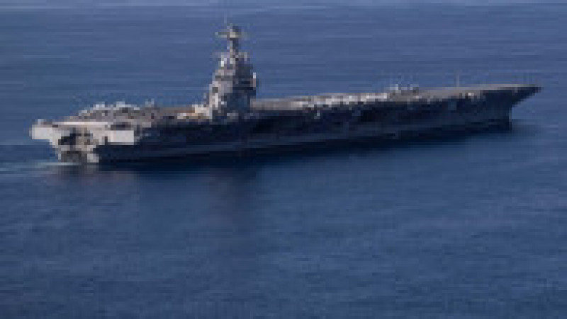 Nava USS Gerald Ford este primul portavion american "nou proiectat" în ultimii 40 de ani. Sursa foto: Profimedia Images | Poza 35 din 36