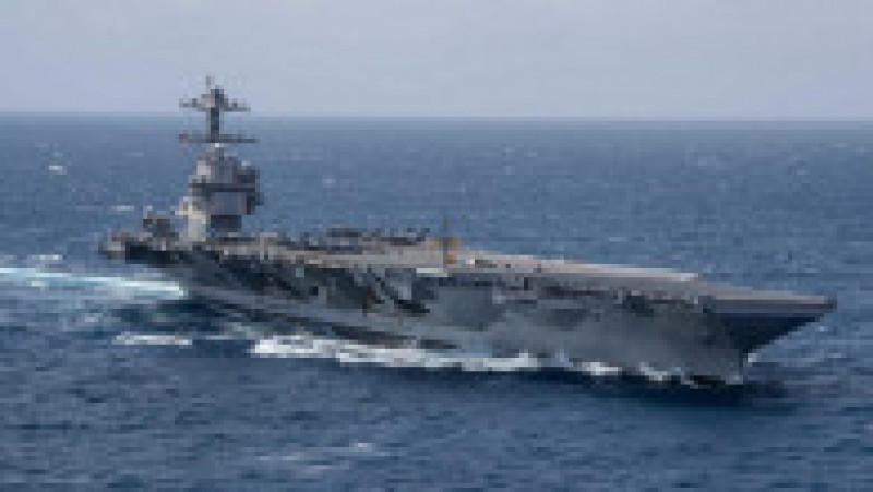 Nava USS Gerald Ford este primul portavion american "nou proiectat" în ultimii 40 de ani. Sursa foto: Profimedia Images | Poza 38 din 39
