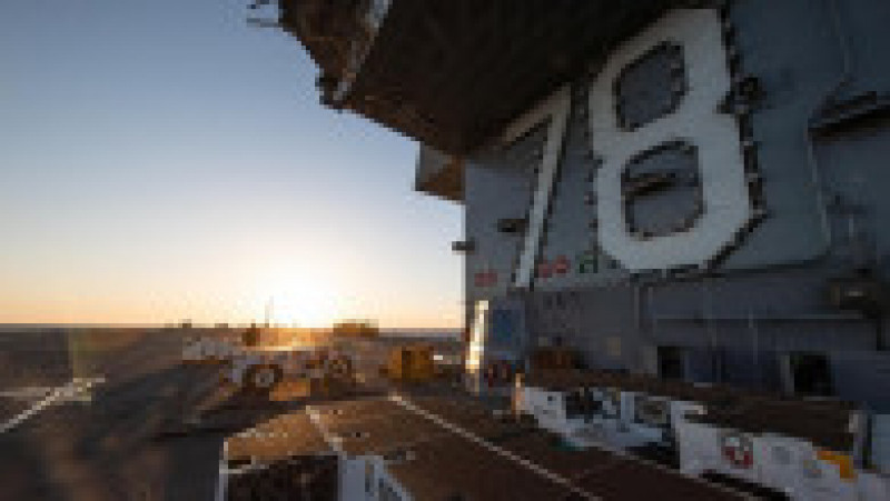 Nava USS Gerald Ford este primul portavion american "nou proiectat" în ultimii 40 de ani. Sursa foto: Profimedia Images | Poza 24 din 39