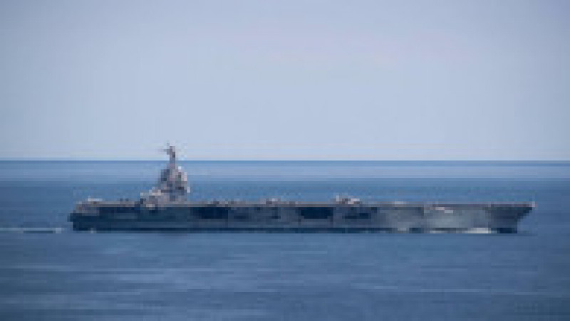Nava USS Gerald Ford este primul portavion american "nou proiectat" în ultimii 40 de ani. Sursa foto: Profimedia Images | Poza 18 din 36