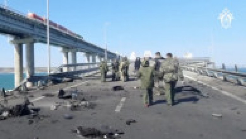 Putin a ordonat ca o comisie de anchetă să investigheze ce s-a întâmplat la Podul Crimeea Foto: Profimedia Images | Poza 16 din 18