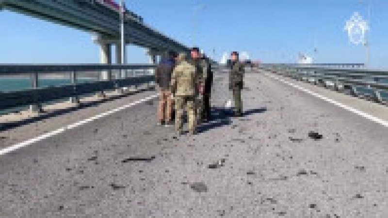 Putin a ordonat ca o comisie de anchetă să investigheze ce s-a întâmplat la Podul Crimeea Foto: Profimedia Images | Poza 17 din 18