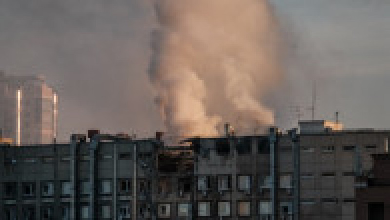 Momentul în care dronele kamikaze atacă Kievul. FOTO: Profimedia Images | Poza 4 din 8