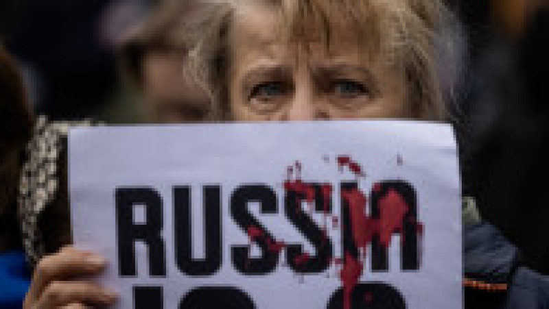Mai multe ONG-uri au organizat un referendum fictiv privind "anexarea" ambasadei Rusiei la Varşovia. FOTO: Profimedia Images | Poza 8 din 8