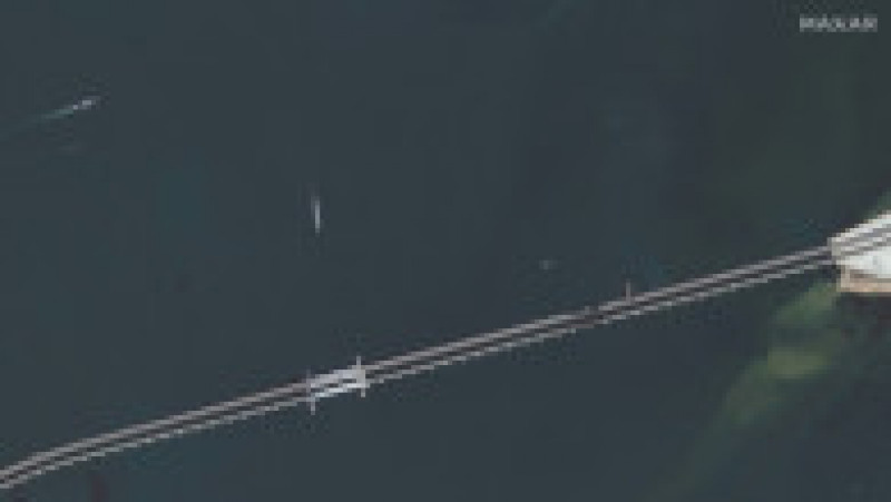Imagini din satelit. Traficul a fost reluat pe podul Kerci din Crimeea. FOTO Profimedia Images | Poza 3 din 5