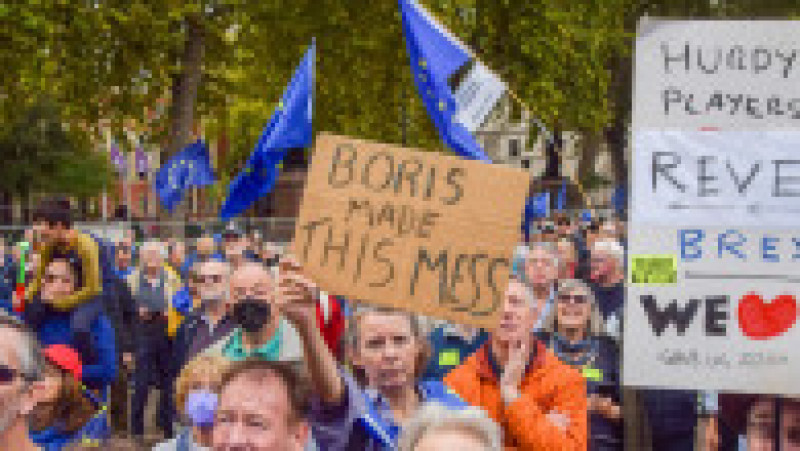 Protestatarii îl consideră vinovat pe Boris Johnson pentru haosul din țară Foto: Profimedia Images | Poza 11 din 21