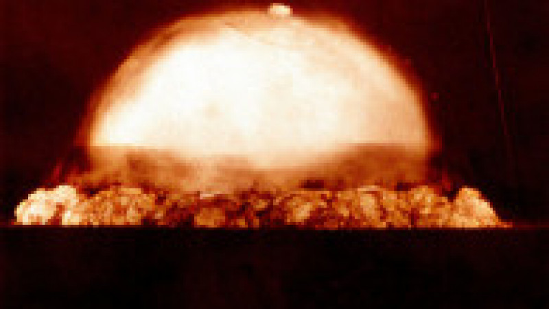 Imagine obținută la 44 de milisecunde după explozia bombei atomice în cadrul testului Trinity. Foto: Profimedia Images | Poza 9 din 14