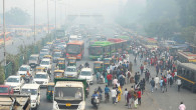 Şcolile primare din capitala Indiei, New Delhi, vor fi închise din cauza poluării. FOTO: Profimedia Images | Poza 7 din 9