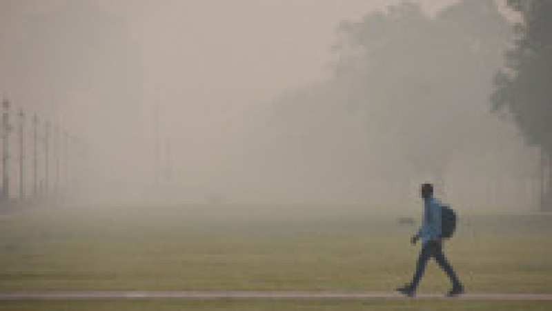 Şcolile primare din capitala Indiei, New Delhi, vor fi închise din cauza poluării. FOTO: Profimedia Images | Poza 5 din 9