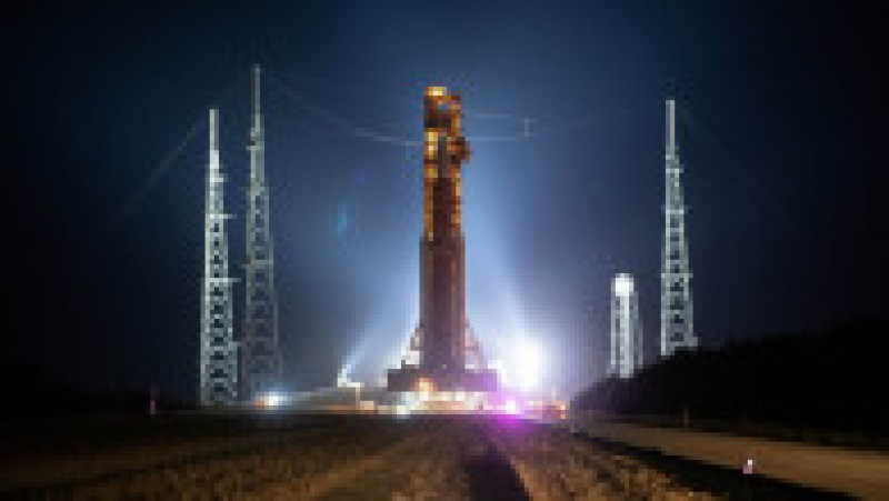 Megaracheta NASA care va decola spre Lună revine pe rampa de lansare. Foto: Profimedia | Poza 2 din 9