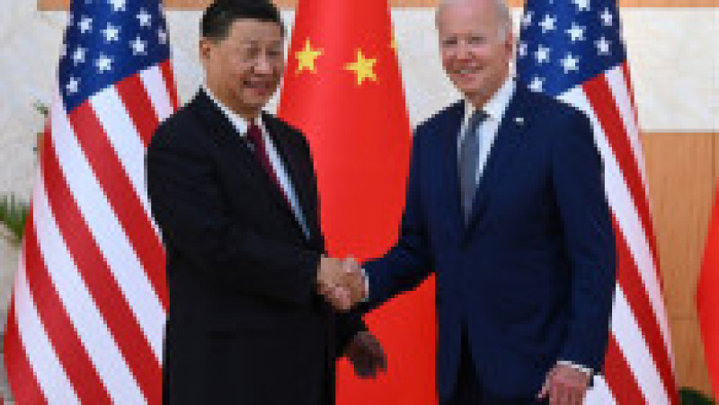 Preşedinţii anerican Joe Biden şi omologul său chinez, Xi Jinping, s-au întâlnit luni în stațiunea Bali din Indonezia. Foto: Profimedia Images | Poza 6 din 8