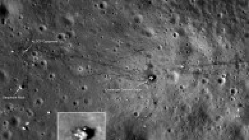 Pe 19 noiembrie 1969 misiunea Apollo 12 a aterizat pe Lună și astronauții Charles Conrad și Alan Bean au pășit pe suprafața satelitului natural al Pământului. Sursa foto: Profimedia Images | Poza 17 din 26
