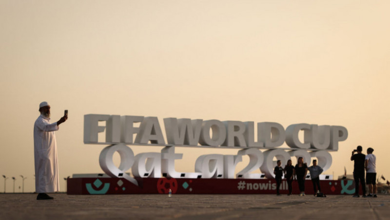 Logoul Cupei Mondiale 2022 din Qatar. Foto: GettyImages