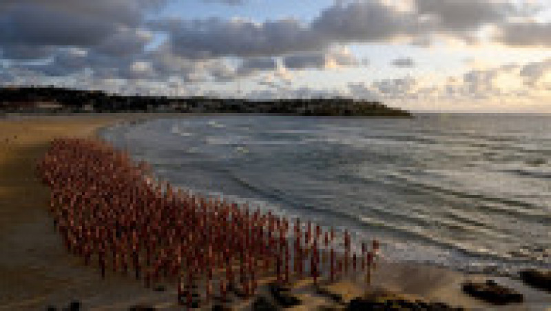 Mii de australieni au pozat nud pe o plajă din Sydney. FOTO: Profimedia Images | Poza 2 din 7