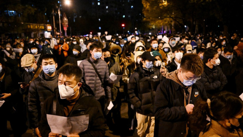 Proteste violente pentru a treia zi la rând în China. FOTO: Profimedia Images
