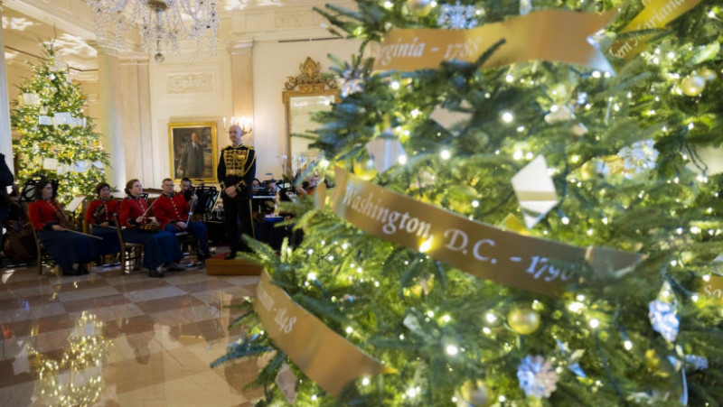 Crăciunul de anul acesta de la casa Albă va avea ca temă „Noi, oamenii”. FOTO: Profimedia Images