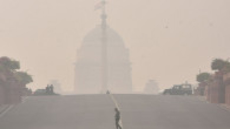 Capitala Indiei învăluită într-un smog gros. Foto: Profimedia Images | Poza 2 din 5