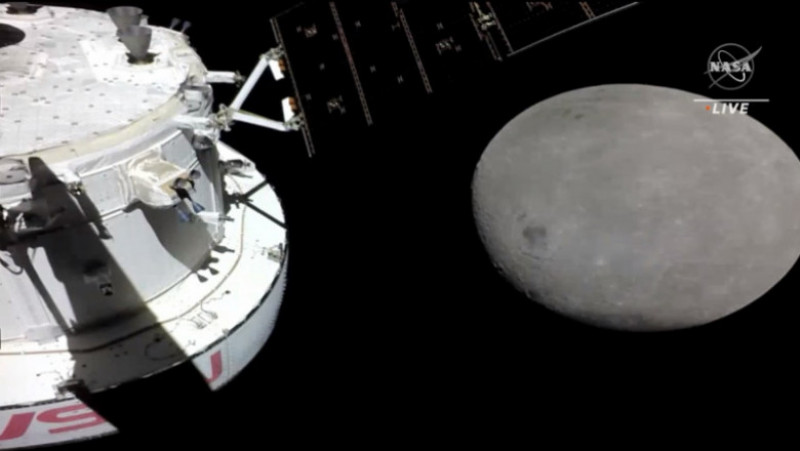 Misiunea Artemis a ajuns la Lună. Foto: Twitter/NASA