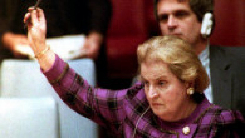 Madeleine K. Albright, diplomată americană și prima femeie care a deținut funcția de secretar de stat al SUA, a murit pe 23 martie, la vârsta de 85 de ani. Sursa foto: Profimedia Images | Poza 19 din 39