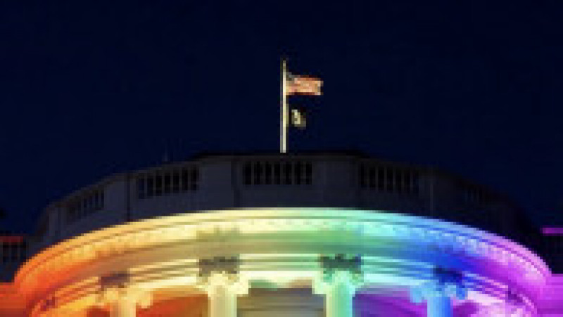 Casa Albă în culorile curcubeului. Foto: Twitter | Poza 2 din 5