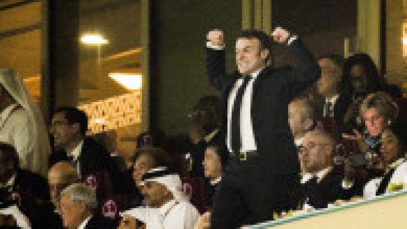 Cum a trăit Macron în tribună finala Campionatului Mondial de Fotbal. Foto: Profimedia Images | Poza 14 din 19