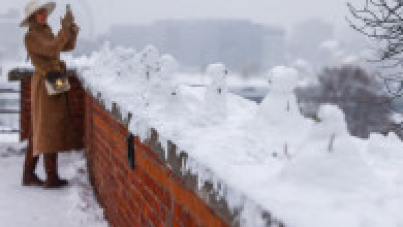 Zăpada a afectat și Polonia, iar transportul public a fost blocat. FOTO: Profimedia Images | Poza 4 din 19