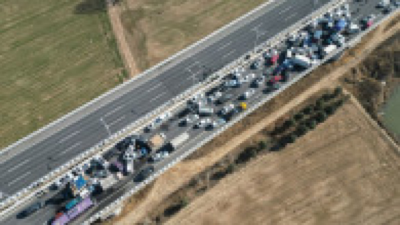 Carambol cu peste 200 de mașini pe o autostradă din China. Foto: Profimedia Images | Poza 3 din 4