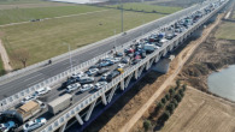 Carambol cu peste 200 de mașini pe o autostradă din China. Foto: Profimedia Images | Poza 2 din 4