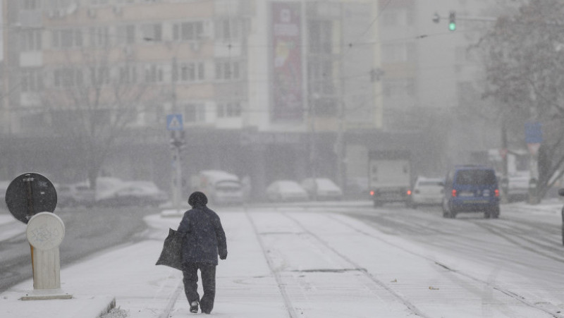 A nins în București. Foto: Inquam Photos/Octav Ganea